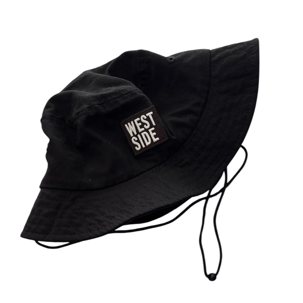 West side Black Bucket Hat Unisex